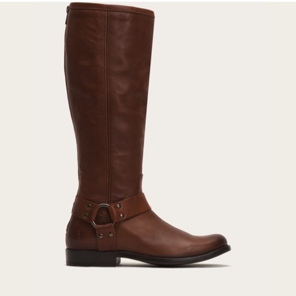 Philips Tall Harness Cognac Riding Boot